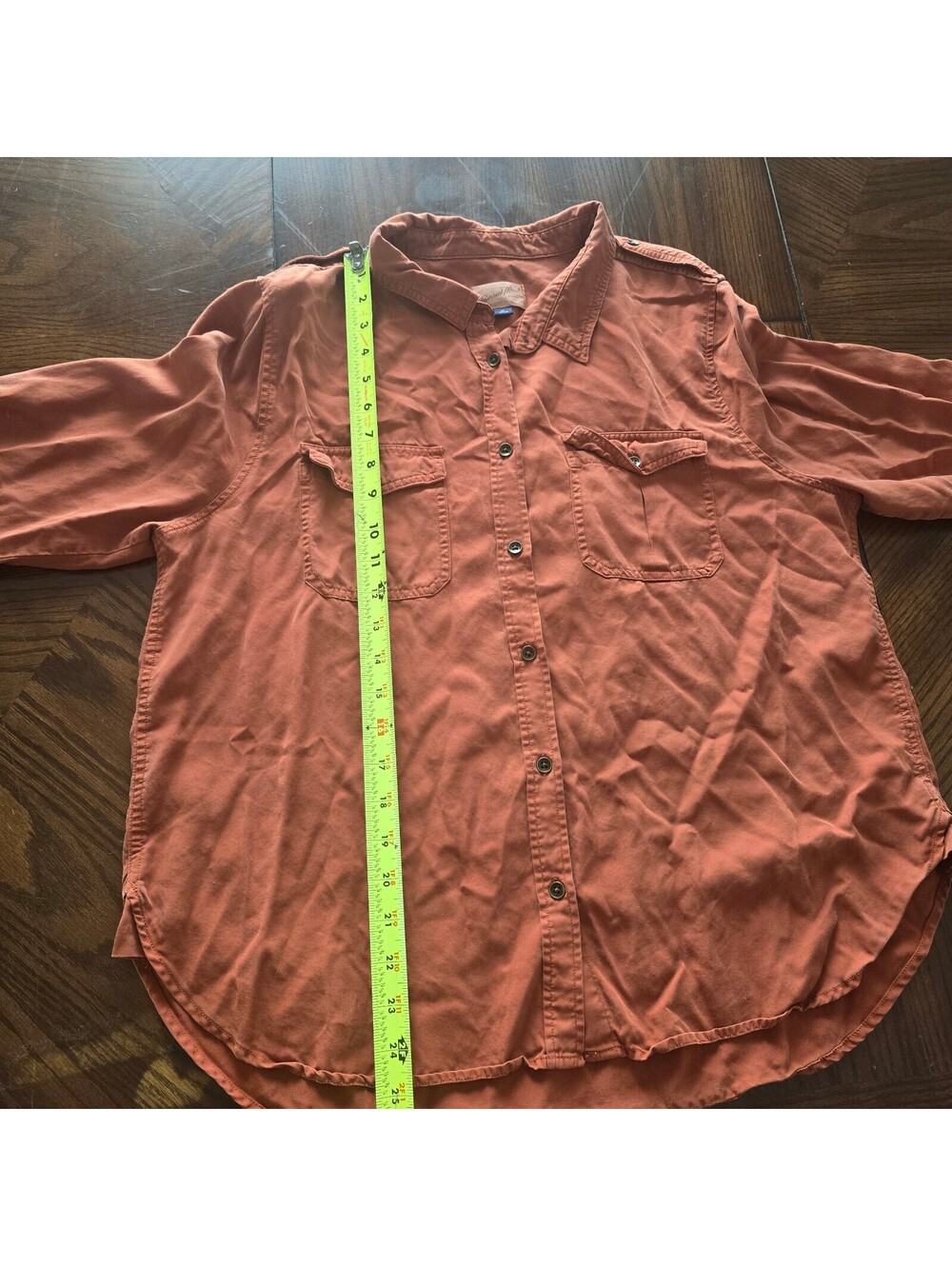 Universal Thread rust button-up shirt - Picture 4 of 6